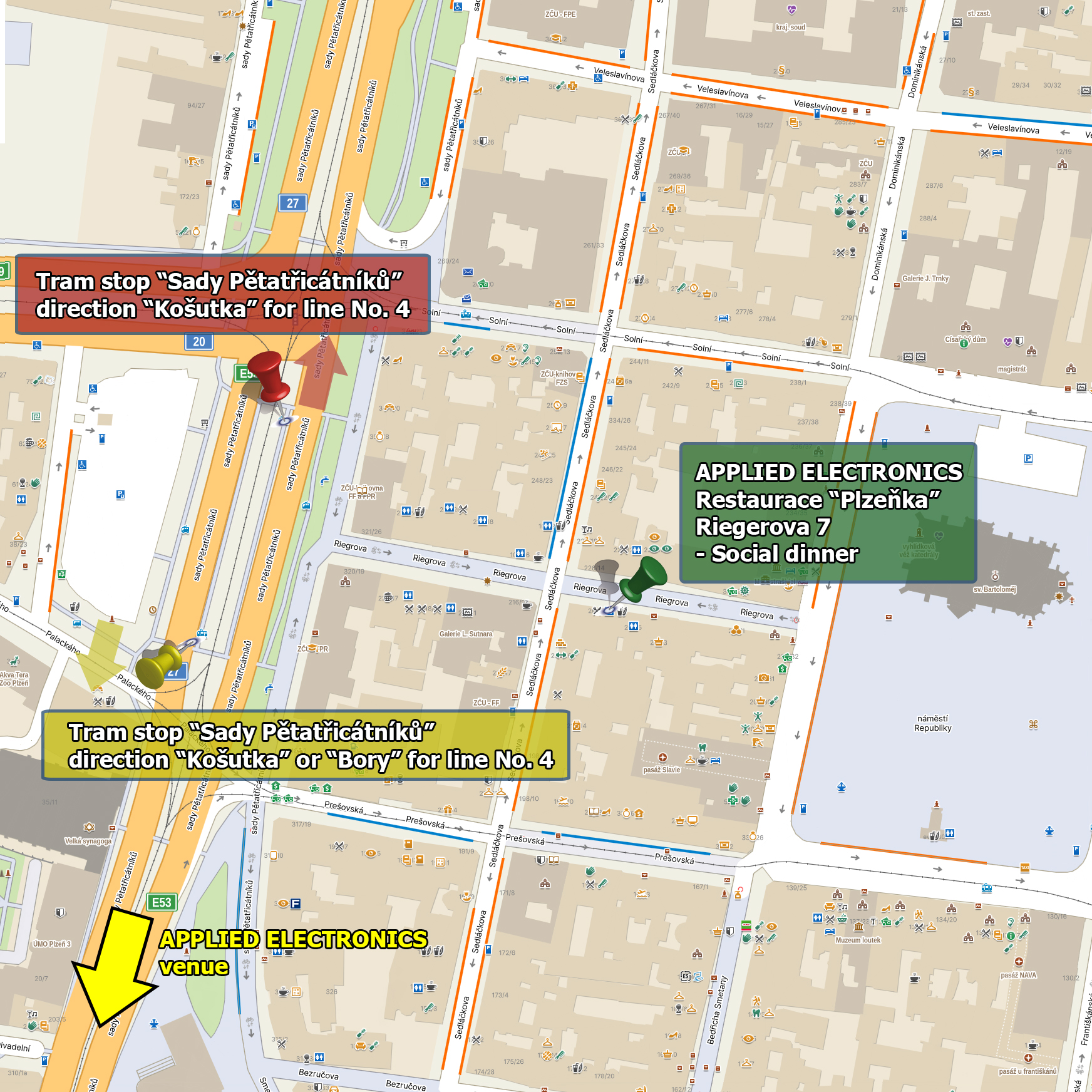 Social Dinner - Map